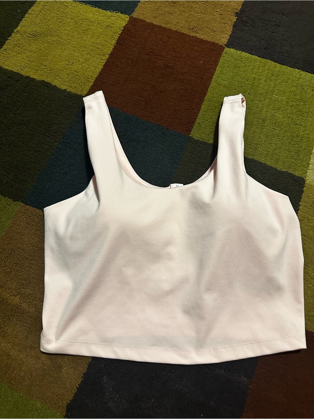 Yogalicious Light Pink Scoop Crop Tank